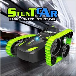 RC Stunt Car 2.4GHz Transform Tank 360° Rotate High-Speed Racing Toy