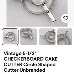 Vintage checkerboard cake cutter