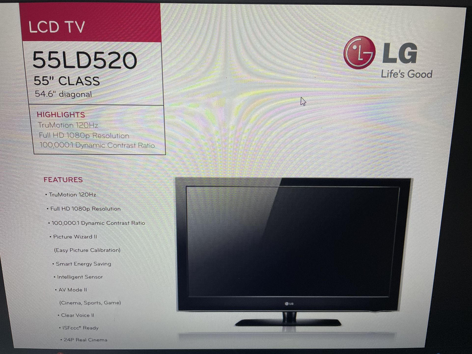LG 55 Inch TV