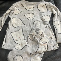 Carters Halloween ghost PJ