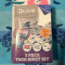 Stitch Twin Bedsheet Set