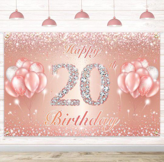 20th Birthday Banner