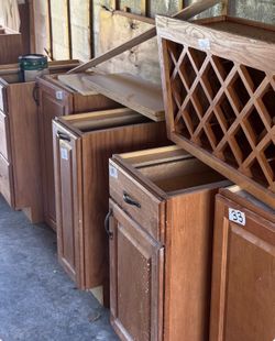 Wood cabinets Home Depot solid wood kitchen or bath sink storage wine case
