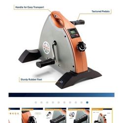 Under Desk MINI PEDALLEG AND ARM EXERCISE CYCLE. 