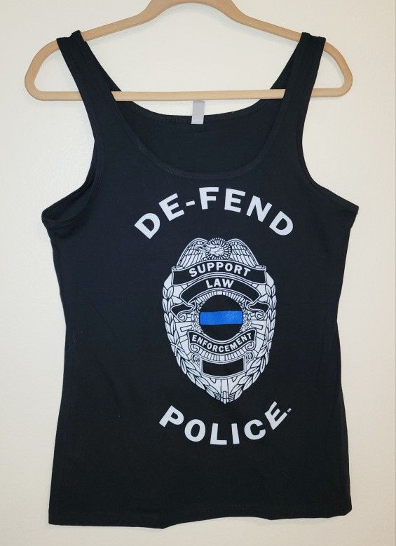 New De-Fend Police Women's Tank Tops Various Sizes