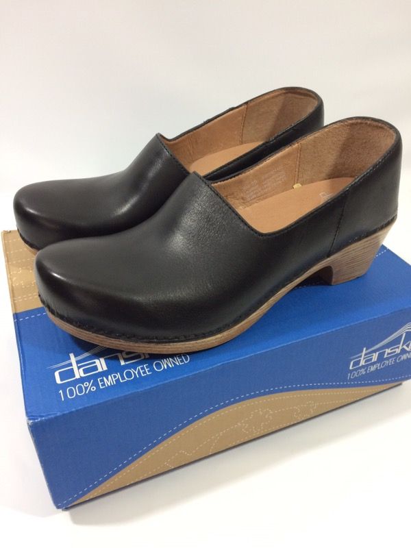 DANSKO Marisol Full Grain Clogs Black Size 39 8.5-9