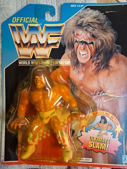 WWF Ultimate Warrior Action Figure on Card