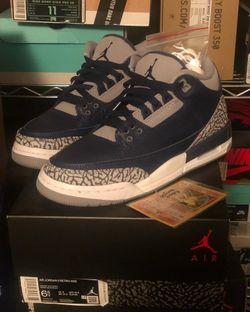 2021 AIR JORDAN 3 RETRO GS “Georgetown” Sz6.5y=8w