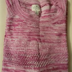 St John's Bay New With Tags Pink Tunic Sweater XL Womens