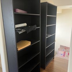 Black ikea bookshelf
