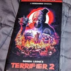 Terrifier 2 VHS set never opened.