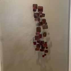 Vintage Metal abstract Wall Art Custom Made By Artisan!