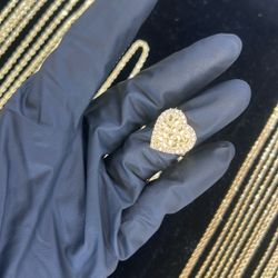 10kt Gold Heart Nugget Ring 0875 