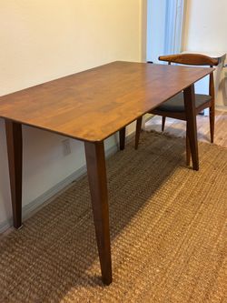 Mid-Century Modern Wood Dining Table