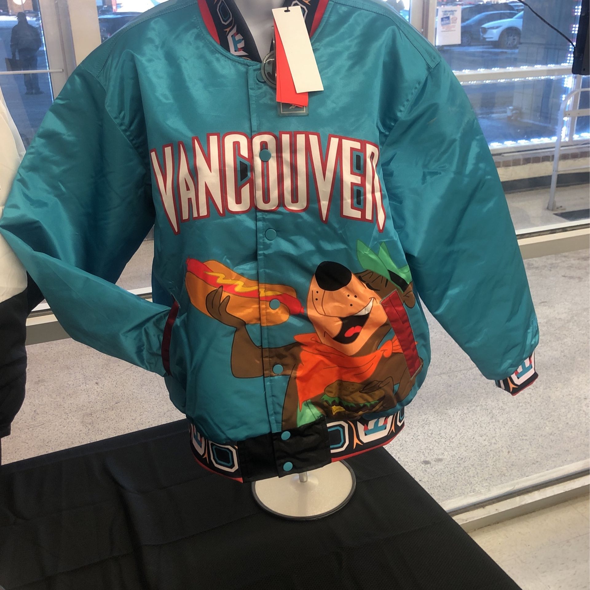 Yogi bear  Turquoise bomber jacket