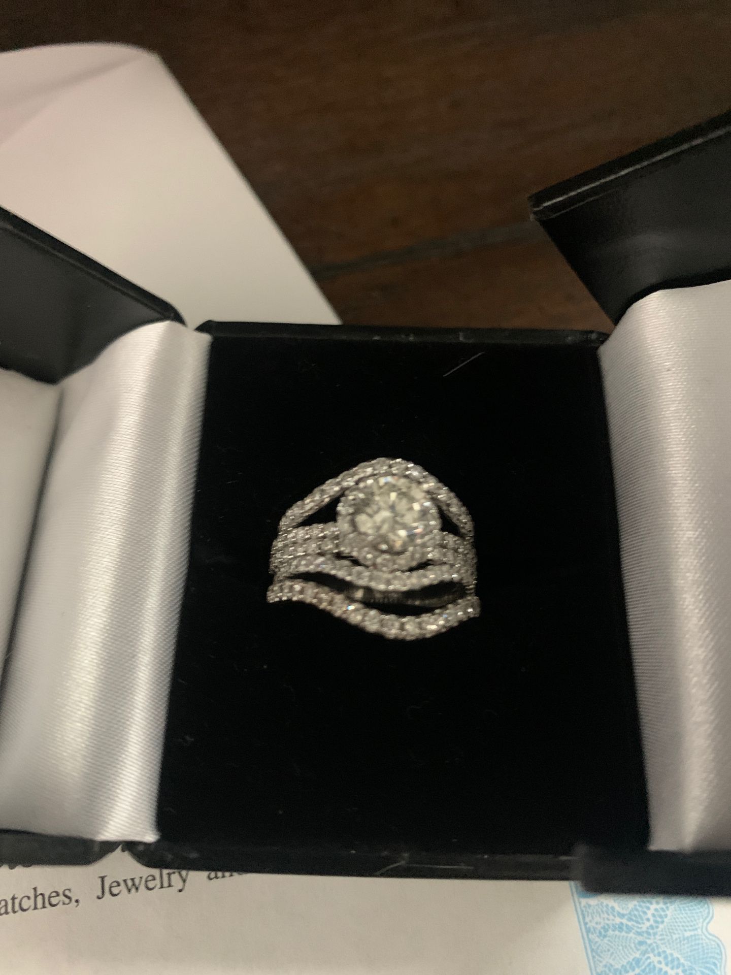 18K White Gold Wedding/Engagement Ring $5000