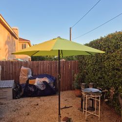 7.5" FT Market Umbrella Patio Color: Green Base Not Included 