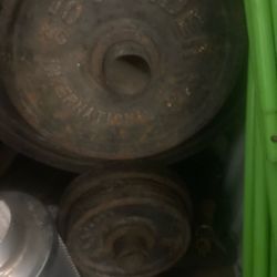 barbell weight set with store rack