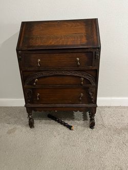 Vintage Drop Front Desk