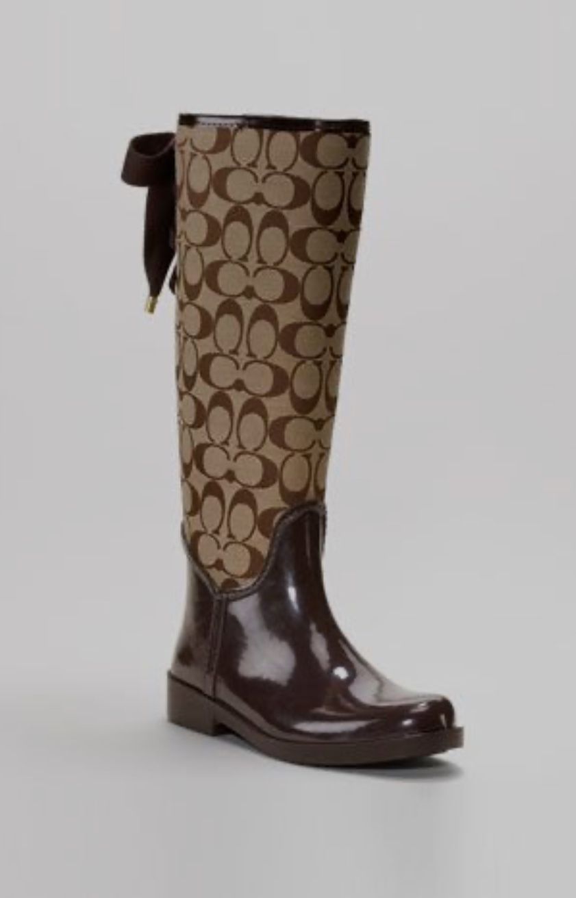 Coach Rain Boots Womans 8