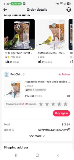 Bird automatic feeder