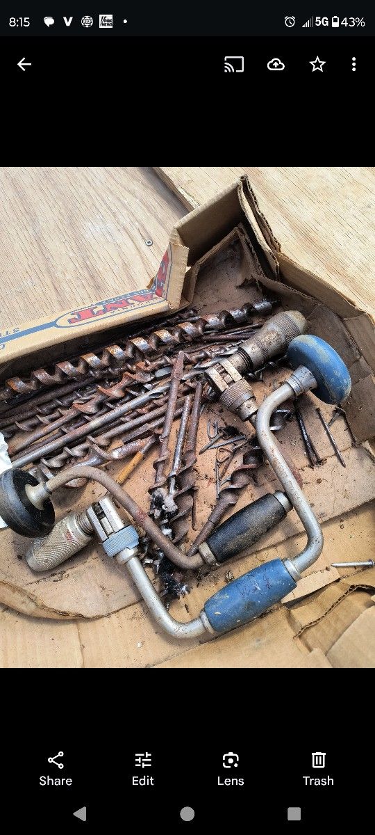Vintage Drill And Stanley Saw