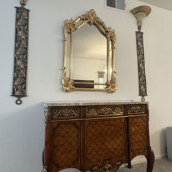 Antique Korean Cabinet Set With Antique Keys 