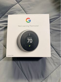 Google Nest Learning Thermostat (Stainless Steel)