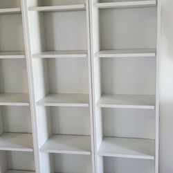 White Bookcase Set