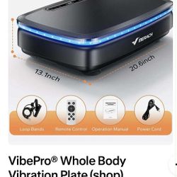 LED Vibration Plate With Bluetooth 