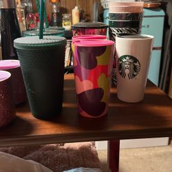 Starbucks in miscellaneous cups