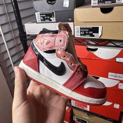 Nike Jordan 1 High Spiderman Size 8C, 9C $80