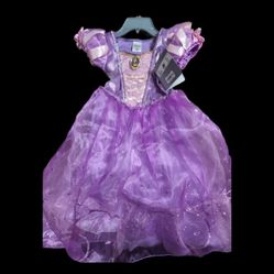 Disney Store Girls Dress Rapunzel Size 5/6 *New*