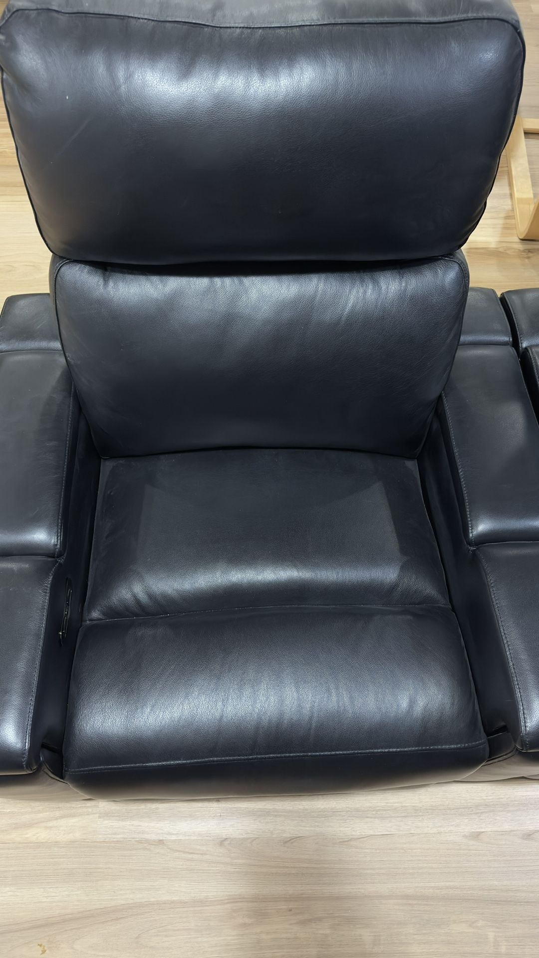 Black Leather Recliner Home Theatre Chairs
