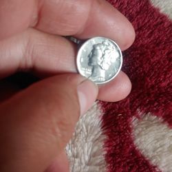 Moneda De Plata 1941 D 10 Centavos