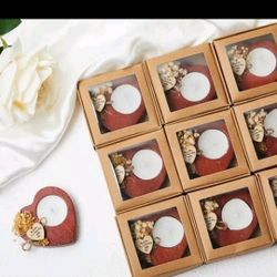 Pcs Bridal Shower Favors Candles Rustic Wedding Favors Party 50 Deep Wood Color