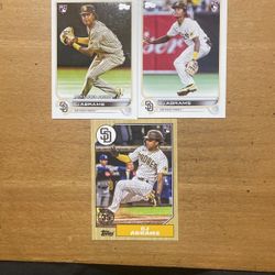 2022 TOPPS UPDATE CJ ABRAMS 3 CARD ROOKIE LOT 