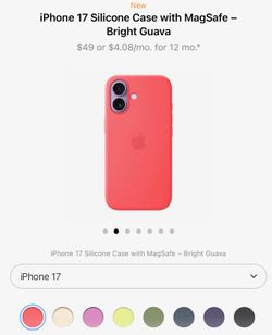 iPhone 17 Case Apple -bright Guava