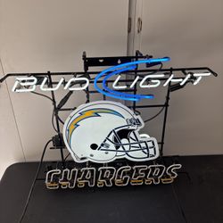 LA Chargers Bud Light Neon Sign