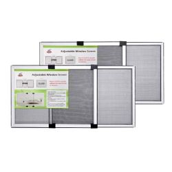 Flyzzz Adjustable Sliding Window Screen 15.74” H  x  21-40” W  | Pack of 2 New (Sealed)