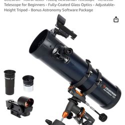 Telescope-  NEW- Celestron-AstroMaster 130EQ  Newtonian telescope