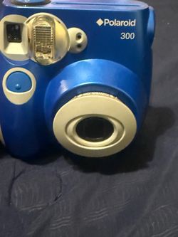 Polaroid 300 Instax Mini Instant Camera Blue Tested And Working Very Good Cond.