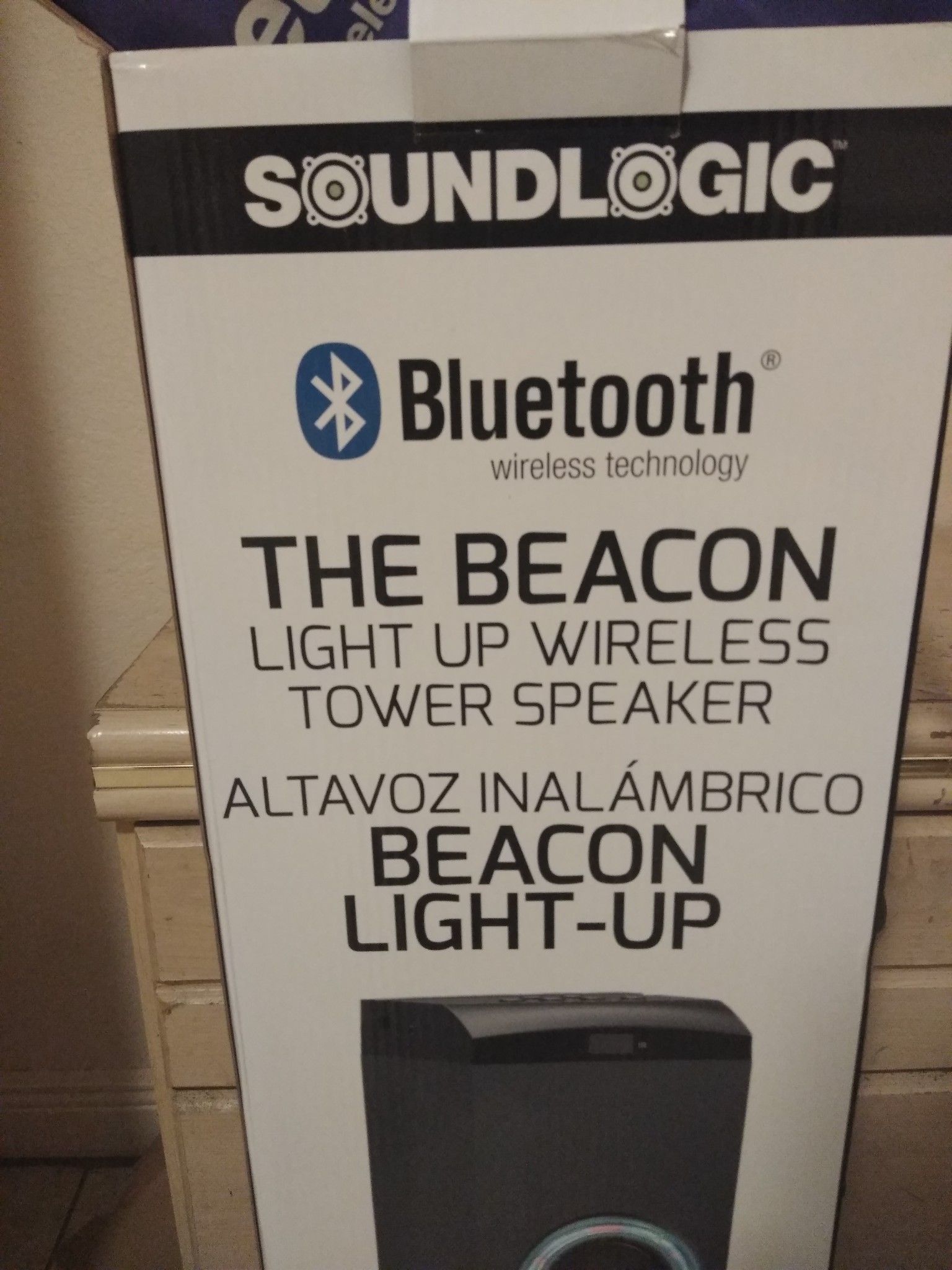 Soundlogic The Beacon Light Up Bluetooth Tower Speaker