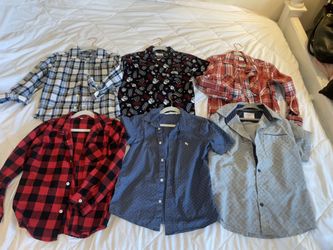 Boys size 8 button up dress shirts, H&M Star Wars flannel