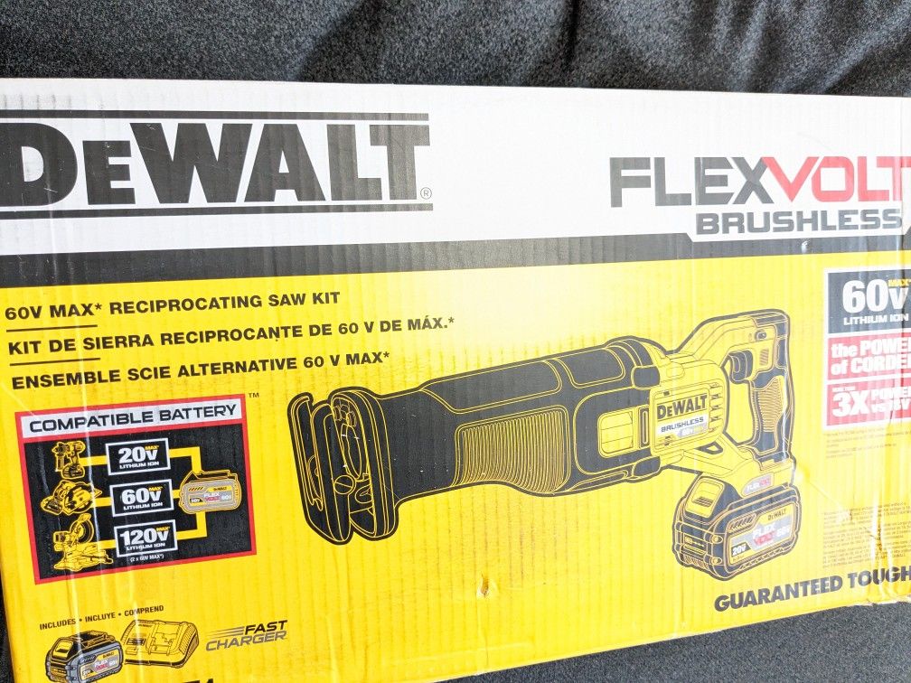 60V Max DeWalt FLEXVOLT Reciprocating Saw Contractor Set