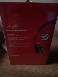 AiPro-200 Plus Headphones  Red