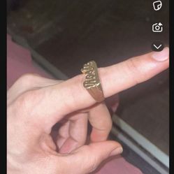 14k Solid Gold Name Ring 