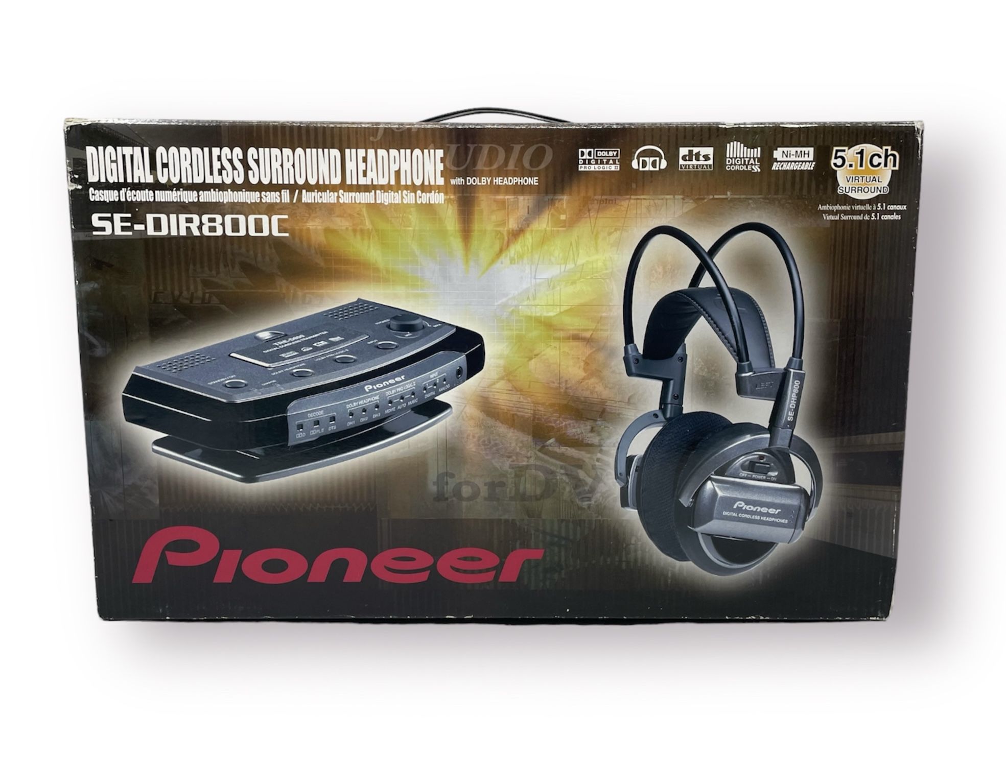 Pioneer SE-DIR800C wireless Dolby Digital 5.1 Headphones