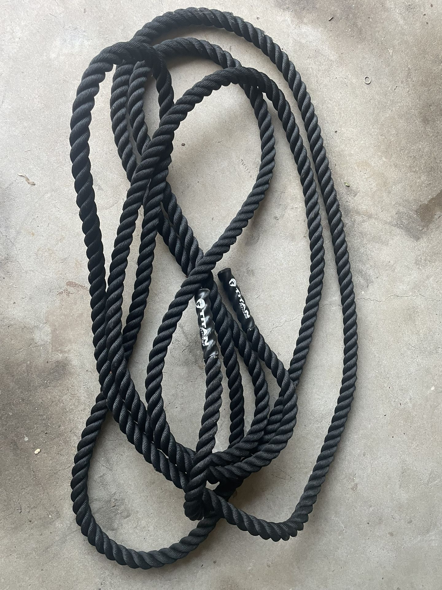 Titan Black Poly Dacron Battle Rope (40 Ft)