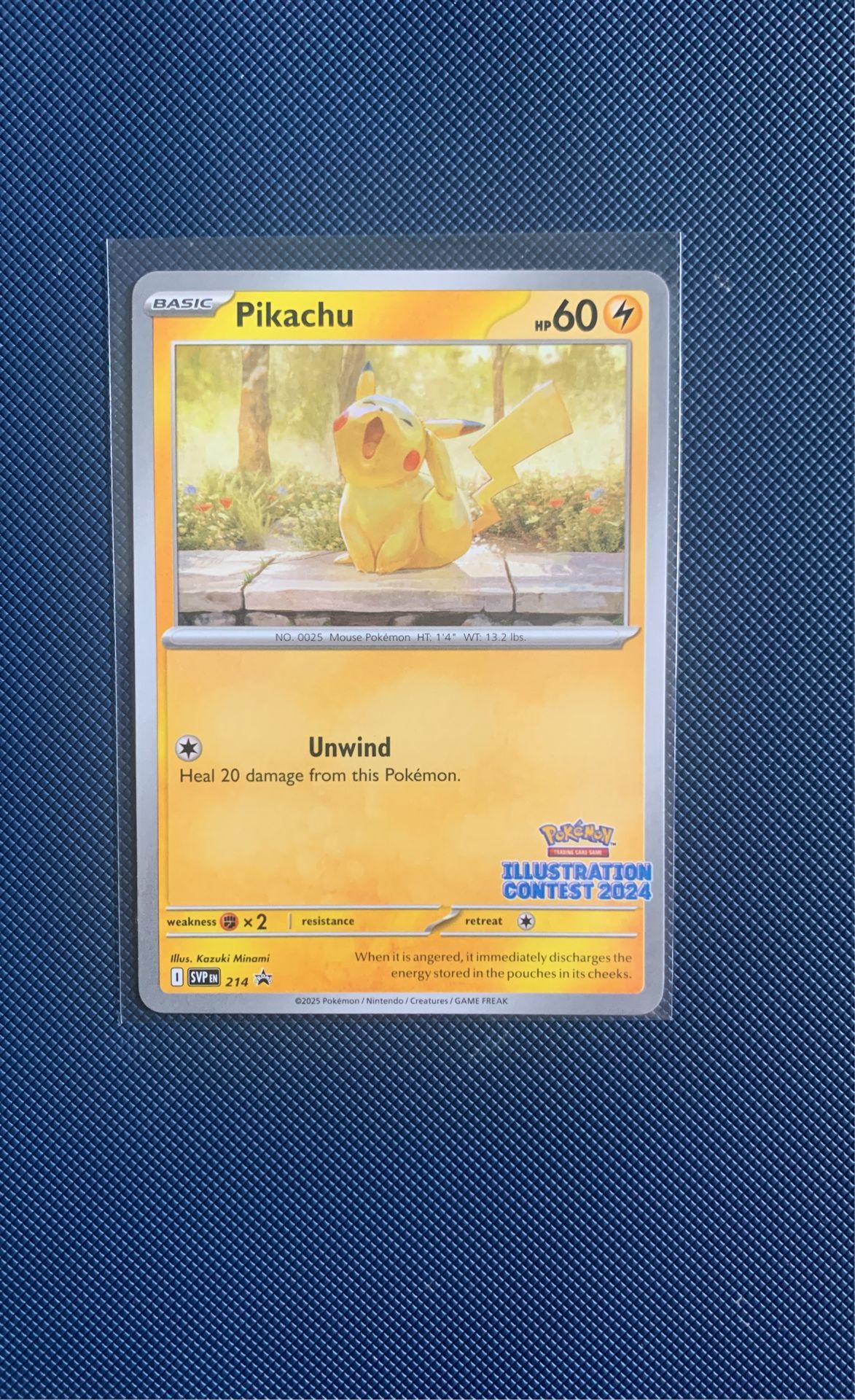 Pikachu - 214 (Illustration Contest 2024) - SV: Scarlet & Violet Promo Cards (SVP) Pokemon Card Single
